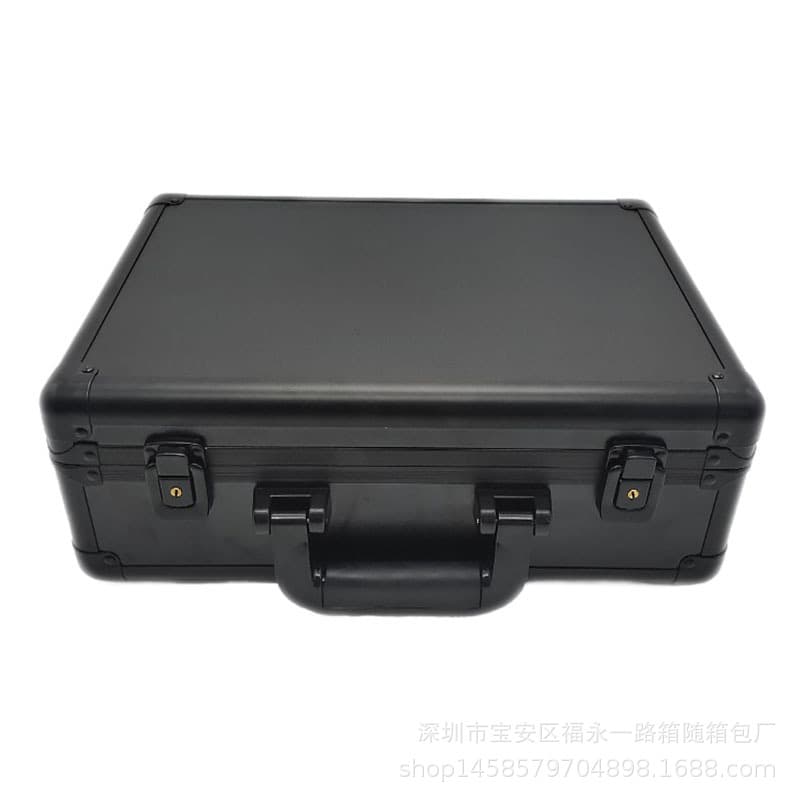 All Black Aluminum Alloy Card Storage Box Yu-Gi-Oh! Star Card Large Capacity PSA Graded Card Storage Box
