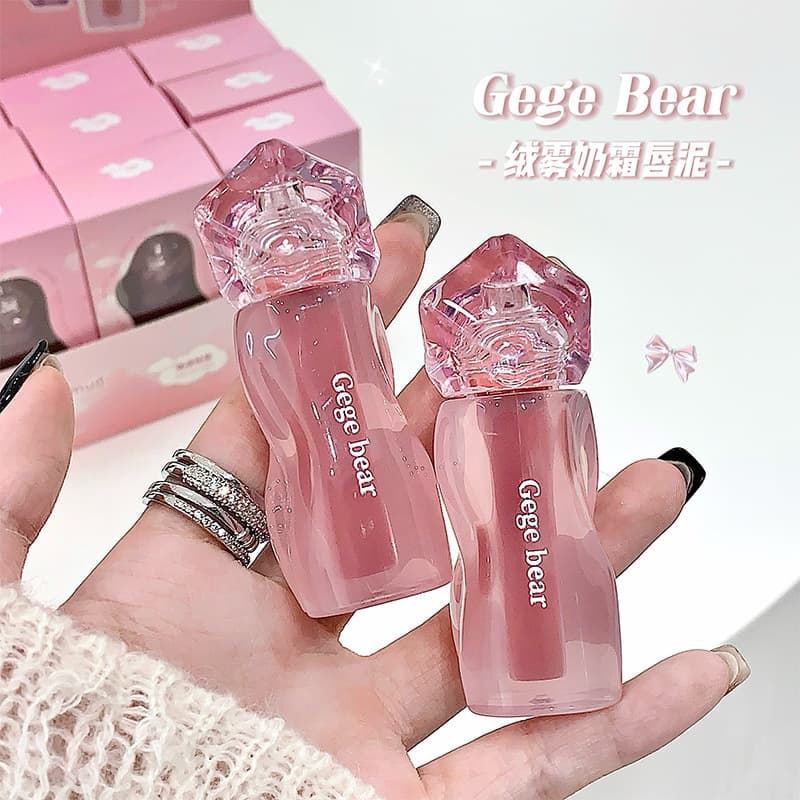 Gege Bear Velvet Cream Lip Mud Smooth and Silky Non-Drying Autumn/Winter Flattering Ambiance