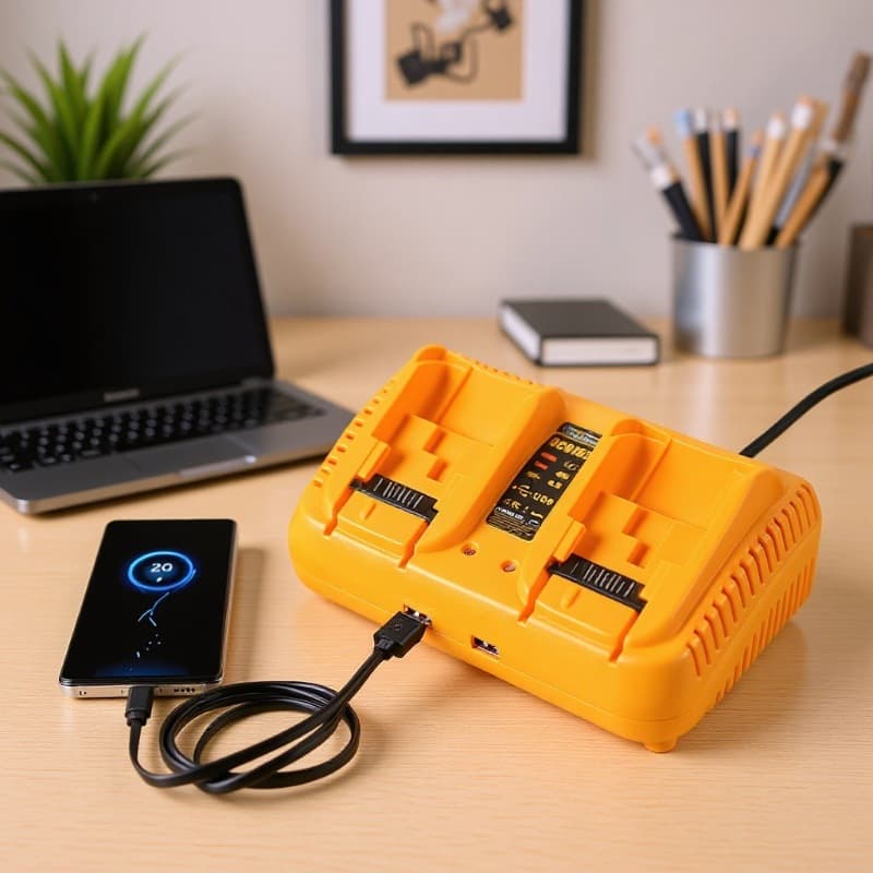 Dual Charger Compatible with Dewalt 12V-20V Dual Charger DCB102 Dewalt Battery Fast Charger