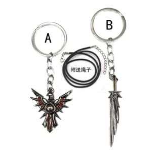 Anime The Legend of Zelda / Dawn Steel Blazing Leona Weapon Shield / Sailor Moon Keychain