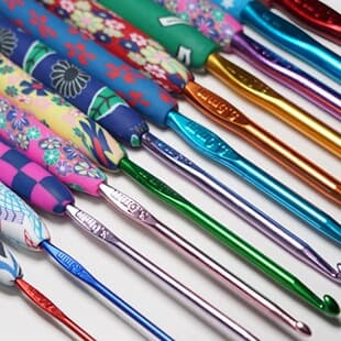 Colorful Cartoon Polymer Clay Handle Aluminum Crochet Hook Set