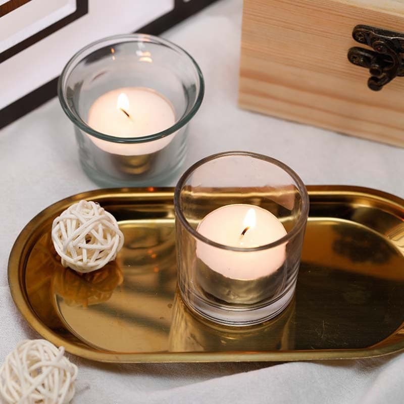 Transparent candle cup glass empty cup wholesale living room decoration aromatherapy bottle soy candle gift cup crystal candle holder