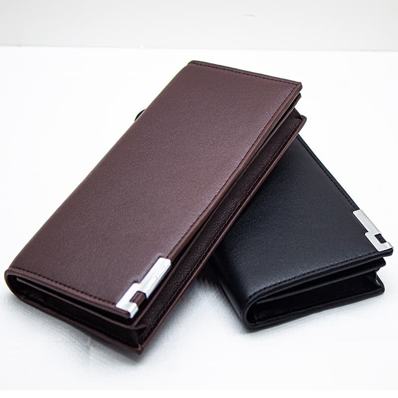 New Style Wallet with Reinforced Iron Edges, Fashionable Korean Style Long Multi-Functional Card Holder Men's Wallet
