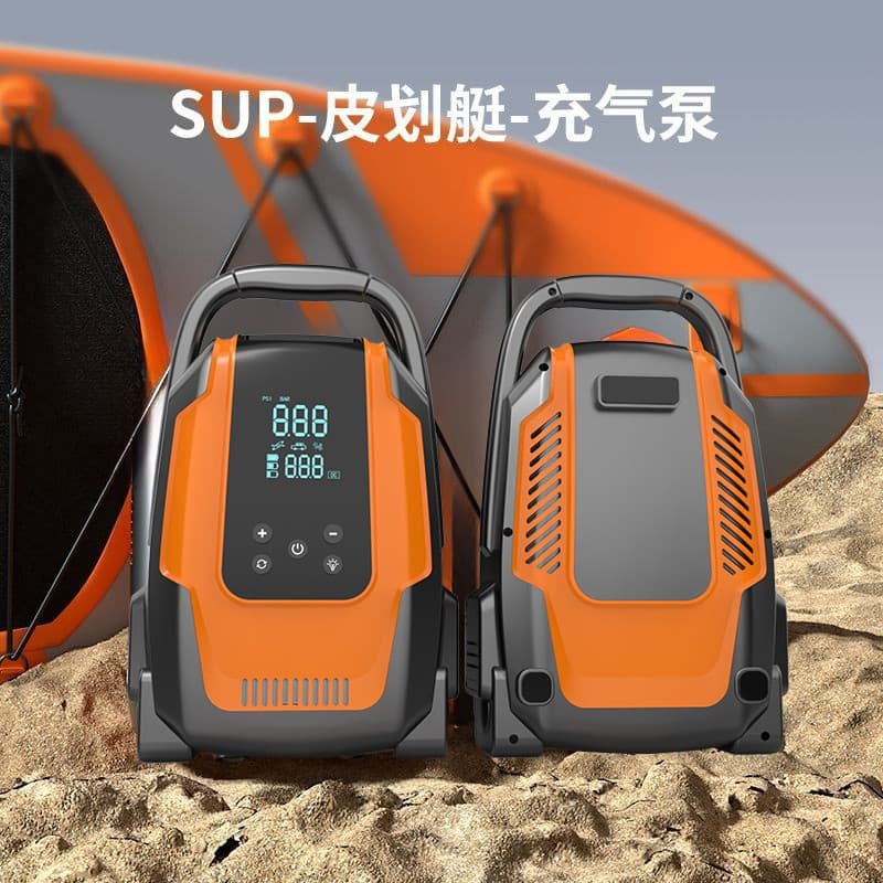 Portable Air Pump for Camping, Car, Kayak, SUP - High Power Electric Inflator, Outdoor Cordless Tire Pump