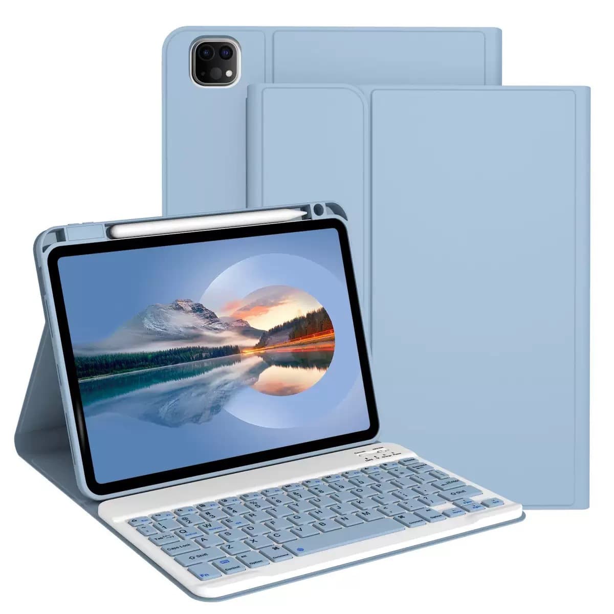 Compatible with Apple iPad Air 7 Case 2025 Pro 11th Gen Air 6 Bluetooth Keyboard 13-in-1 with Pen Slot