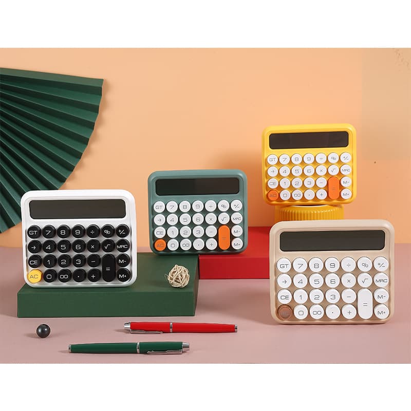 Jn-800 Silent 12-digit Commercial Office Supplies Computer Calculator Cute Creative Student