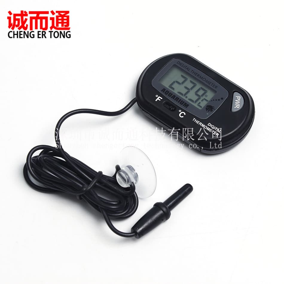 Fish Tank Temperature Gauge Suction Cup Diving Pet Box Probe Electronic Temperature Gauge St-3 For Reptiles Turtles