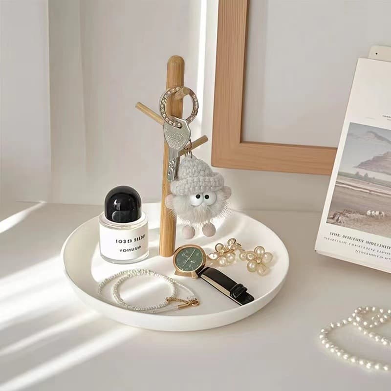 Nordic Entrance Tabletop Storage Tray Door Mat Key Jewelry Holder Perfume Tray Coffee Table Miscellaneous Object Storage Box