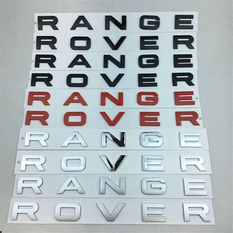 Suitable for Land Rover Car Logo Range Rover Range Rover Evoque Hood Emblem Land Rover English Letter Sticker