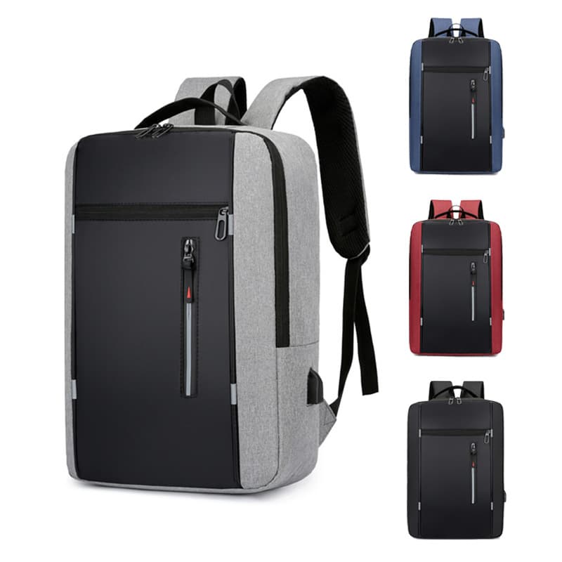 Men's business casual USB backpack, multifunctional travel commuting laptop backpack, cross-border