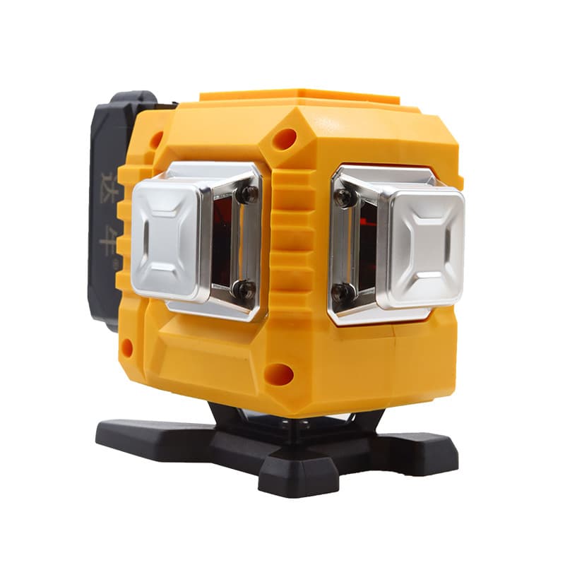 Reversible Indoor Outdoor Laser Level High Bright 12 Green Lines Wall Mount with Voice Broadcast Floor Level