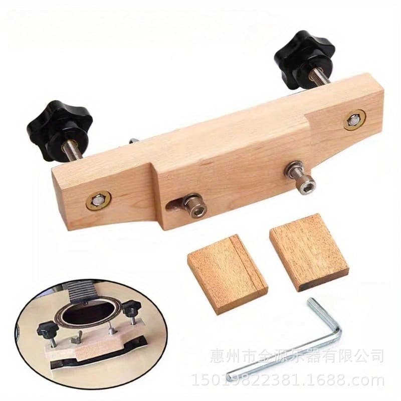Folk acoustic guitar bridge tailpiece bonding and fixing carpentry clamp repair bridge code opening glue repair fixture