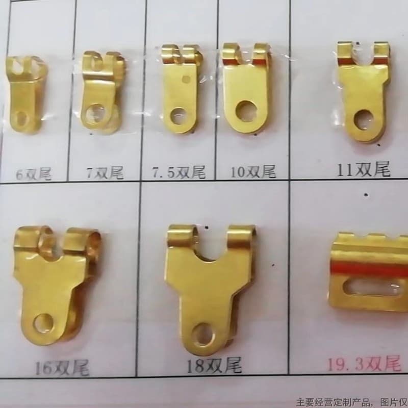 Custom shoe hardware buckles and clasps, diverse specifications for single-tail clip shoe fasteners lao19