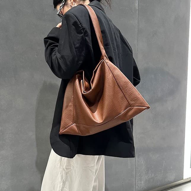 Relaxed Shoulder Bag Underarm Bag Women's Fashion Casual Commuter Bag Large Capacity Tote Bag Dumpling Bag