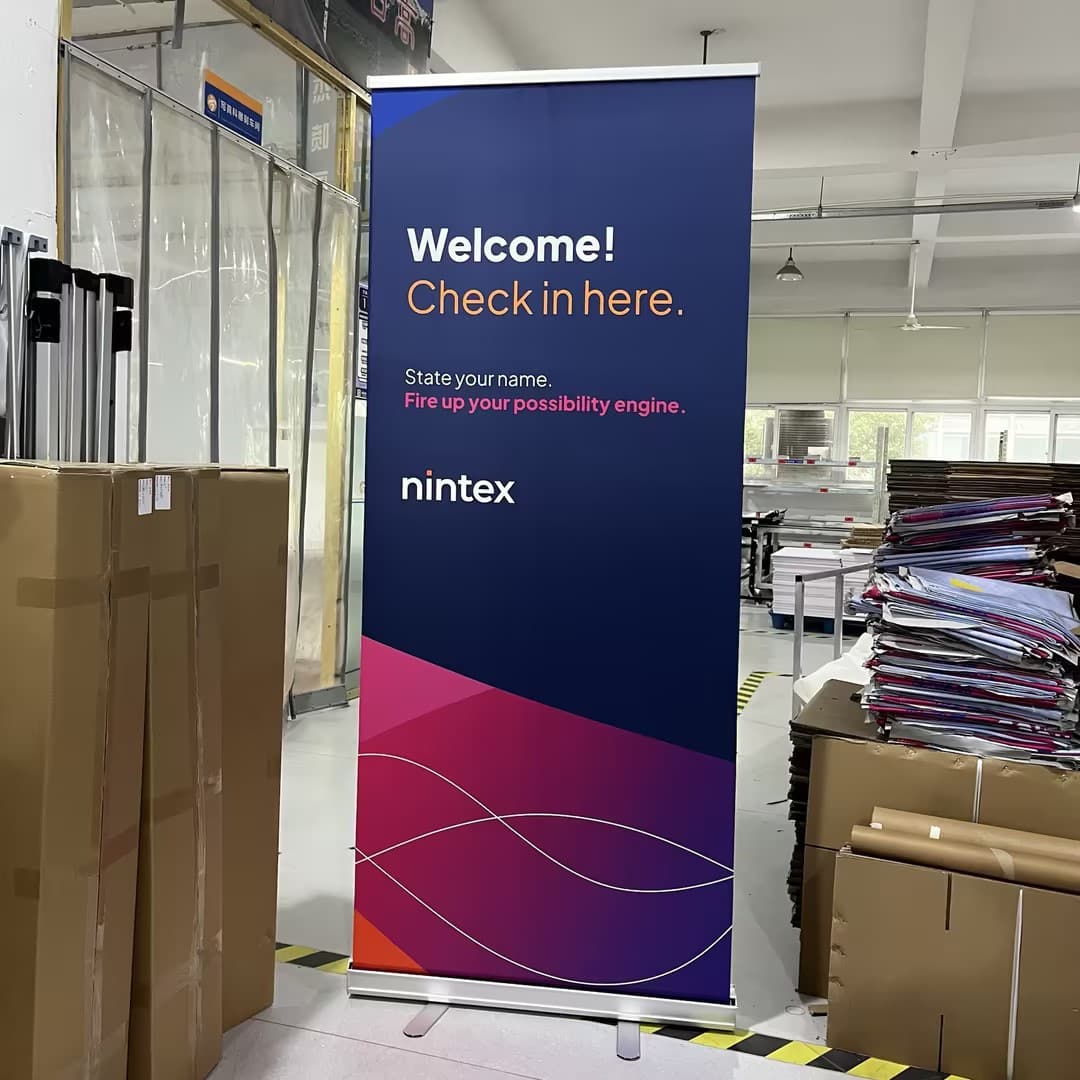 Iron Door Frame Display Stand 80x180 Wholesale Pull-up Banner Poster Display Stand Exhibition Mall Indoor Outdoor Advertising Frame