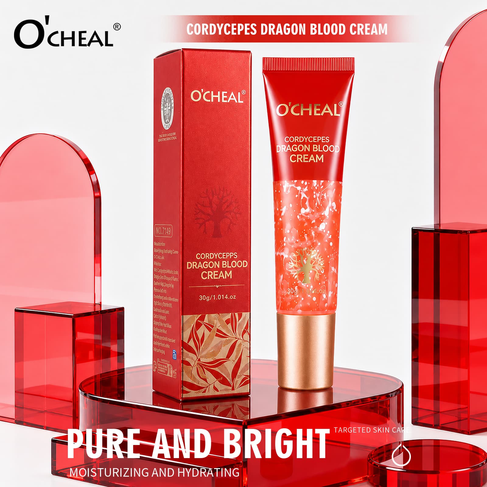 Cross-border Hot-selling Cordyceps Dragon Blood Cream BB Cream Noble Lady Cream Moisturizing Nourishing Face Cream Beauty Cosmetics