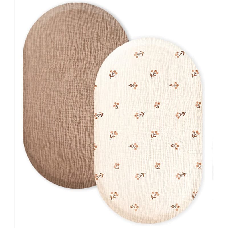 Baby Cradle Cotton Gauze Fitted Sheet for Newborns, Kids Kindergarten Bedding Set