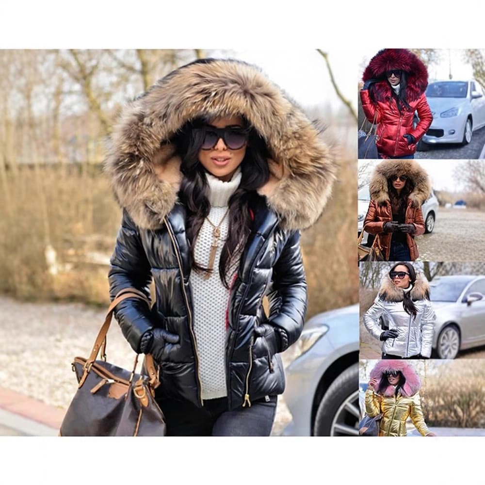 2025 Fall/Winter New European and American Women's Cotton Padded Jacket, Short Down Cotton Coat, Warm Outerwear