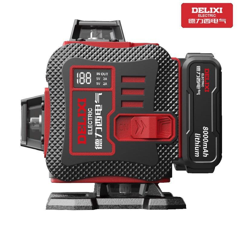 Delixi Electric Outdoor Bright Laser Level 12-Line High Precision Green Beam Floor-Mount 3D Blue Beam Wall-Mount Level