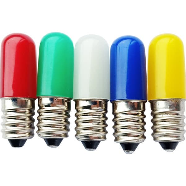 T15 Colored LED Filament Red Yellow Blue Green White Light E14/E12 Small Screw Base 220V/110V/12V/24V
