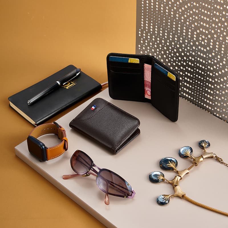 Card Holder with Multiple Card Slots and ID Window, Large Capacity, Simple and Compact Design for Men and Women