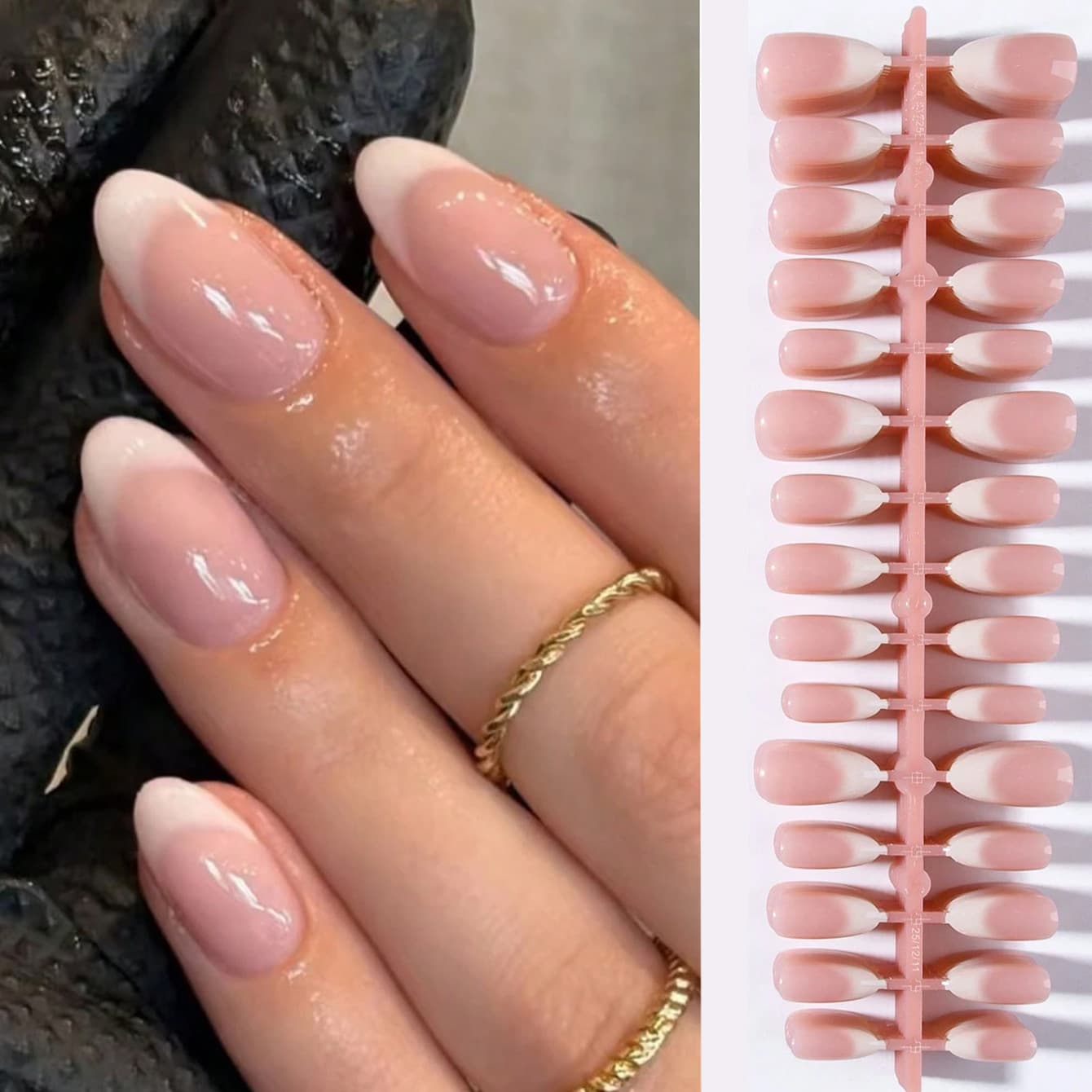 Press On Nails 150 Pcs Almond White French Press On Nails False Nail Tips Finished Nail Pieces Wholesale Nail Factory