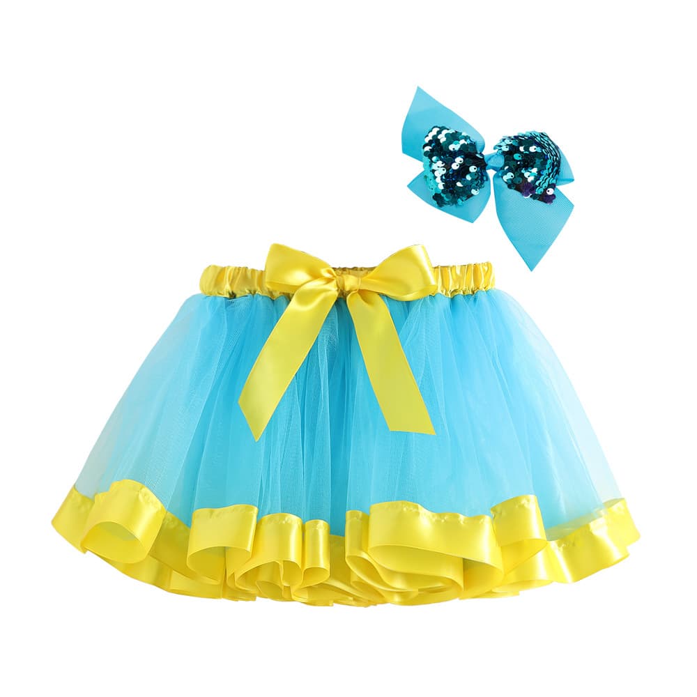 New Summer Mesh Tutu Dress for Girls, Fashionable Children's Puffy Mesh Skirt for Toddlers and Kids