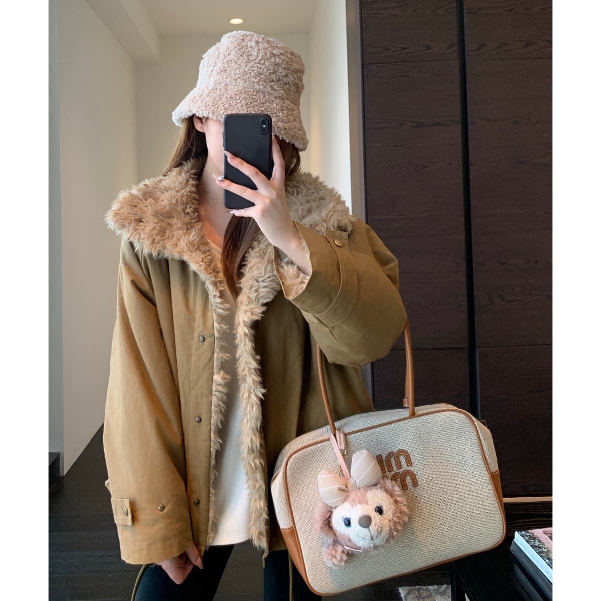 Zedai Jiayi Atmosphere Lazy Stylish Fleece-Lined Thickened Warm Fuzzy Coat Jacket for Women, Autumn/Winter New
