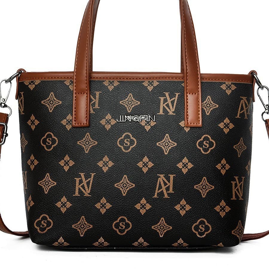 Large-Capacity Versatile Plaid Shoulder Bag, Trendy Printed Retro Handbag, Fashionable Commuter Tote Mommy Bag