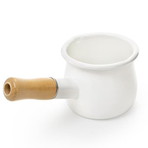 Japanese Style Enamel Milk Pot Mini Porcelain Milk Pot Induction Cooker Open Flame Universal Baby Food Pot 500ml