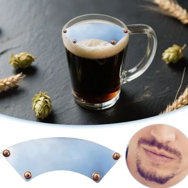 In Stock Amazon Creative New Portable Beard Protector Drinking Water Portable Beard Protector