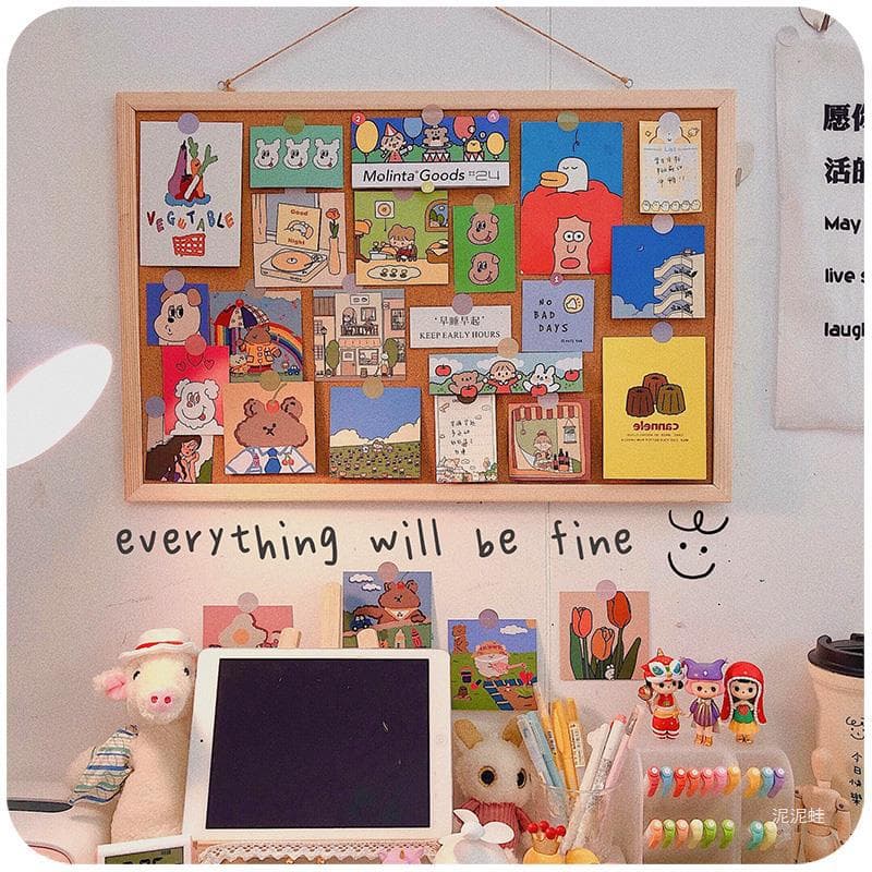 Cork board message background hanging board decoration vision wall display wall wall stickers felt photo wall sticky board wall panel