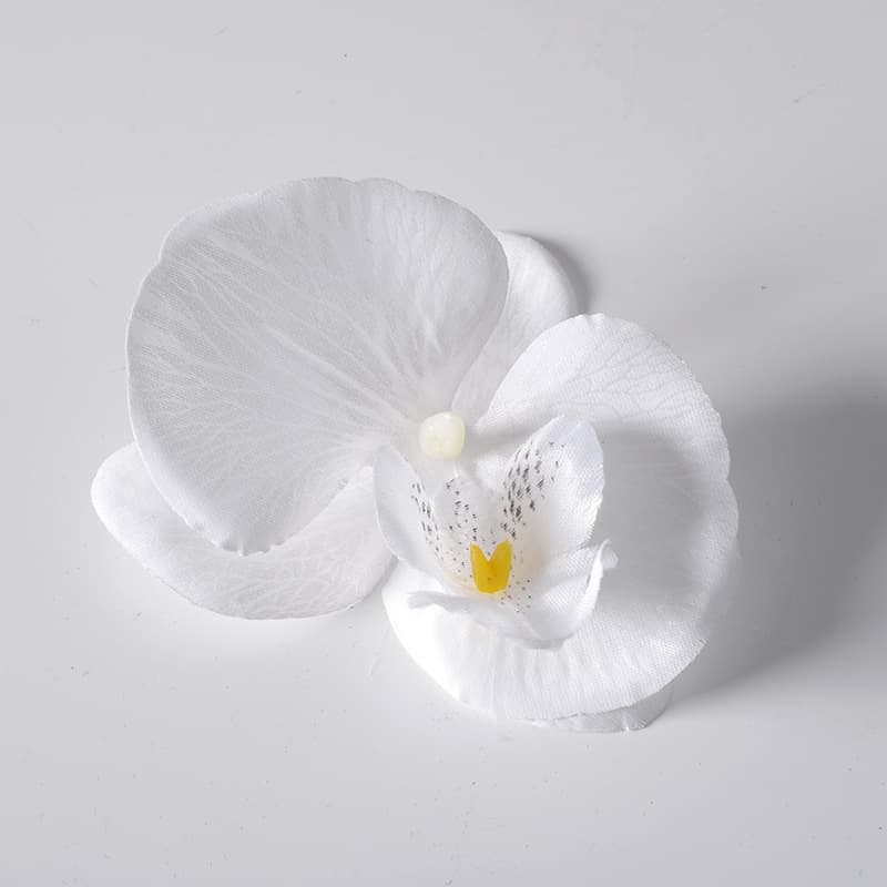 Artificial Film Butterfly Orchid Flower Head Petal Simulation Flower Accessory Headwear Hair Clip DIY Handmade Wedding Decoration