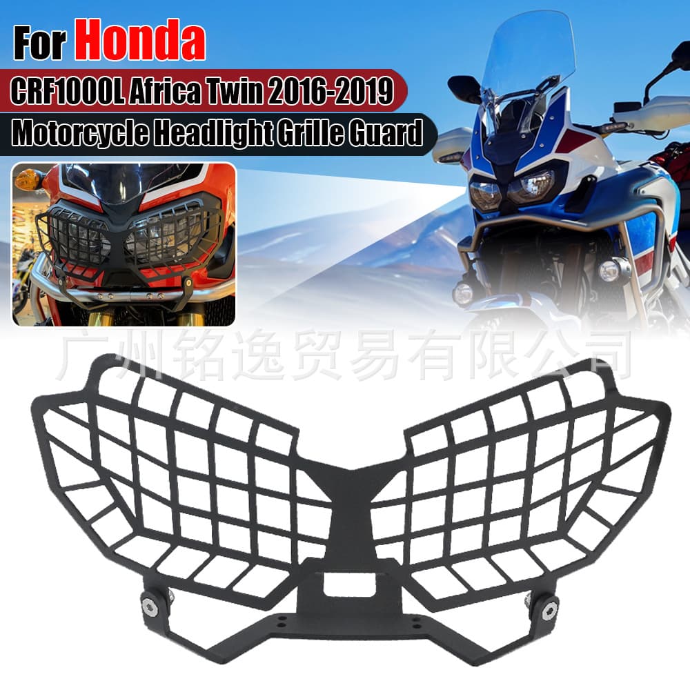 Motorcycle Headlight Protector Guard Grille Front Headlight Protection Cover Compatible with Honda CRF1000L 2016-2019