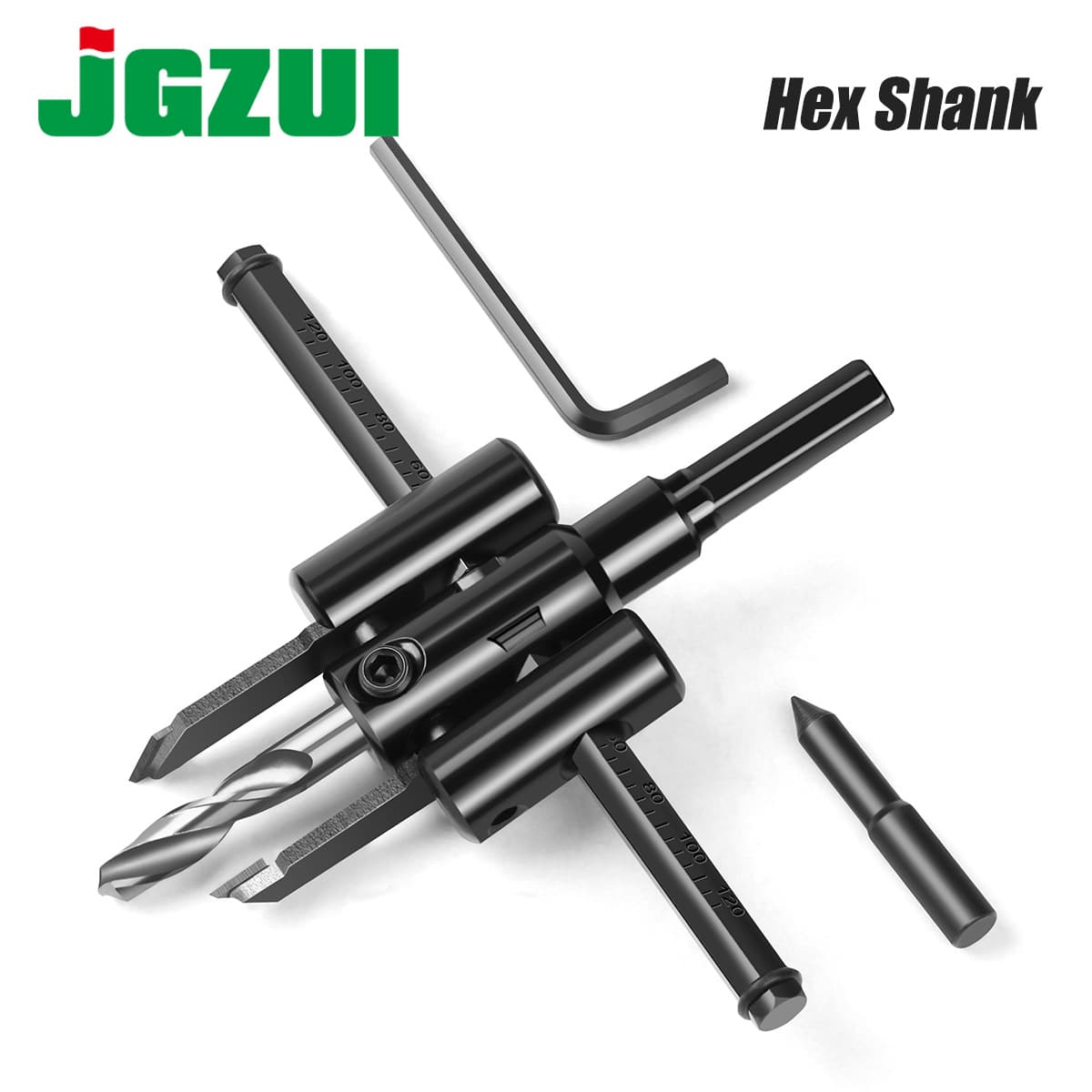 DIY Adjustable Airplane Shape Hole Opener Sound Enlarger Woodworking Plastic Routing Hole Integrated Ceiling Hole Opener
