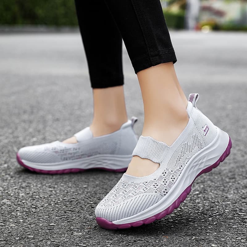 Summer Mother Shoes Independent Station Elderly Shoes Mesh Shoes Old Beijing Cloth Shoes Women's Amazon Walking Shoes for Middle-aged and Elderly