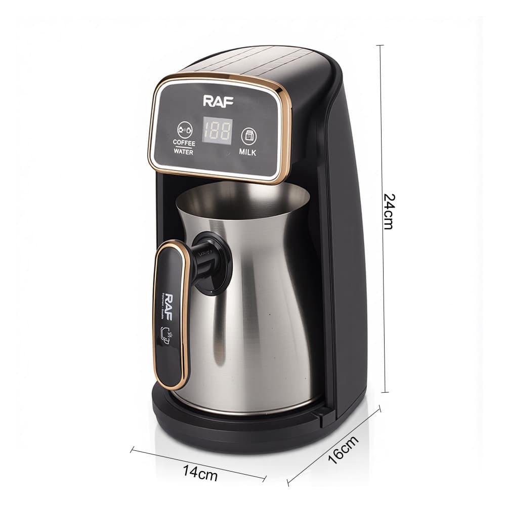 Cross-border Export Electric Coffee Maker Stainless Steel Cup Turkish Coffee Pot Coffee Tea Maker Milk Warmer