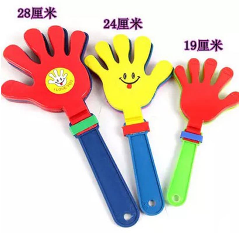 Glowing Clapper Concert Props Hand Fluorescent Stick Cheer Hand Clapper Support Annual Meeting Silver Flash Glow Stick