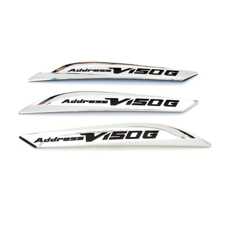 Fuel Tank Decal 3D Emblem Chrome Badge for Suzuki Address V150g V 150G