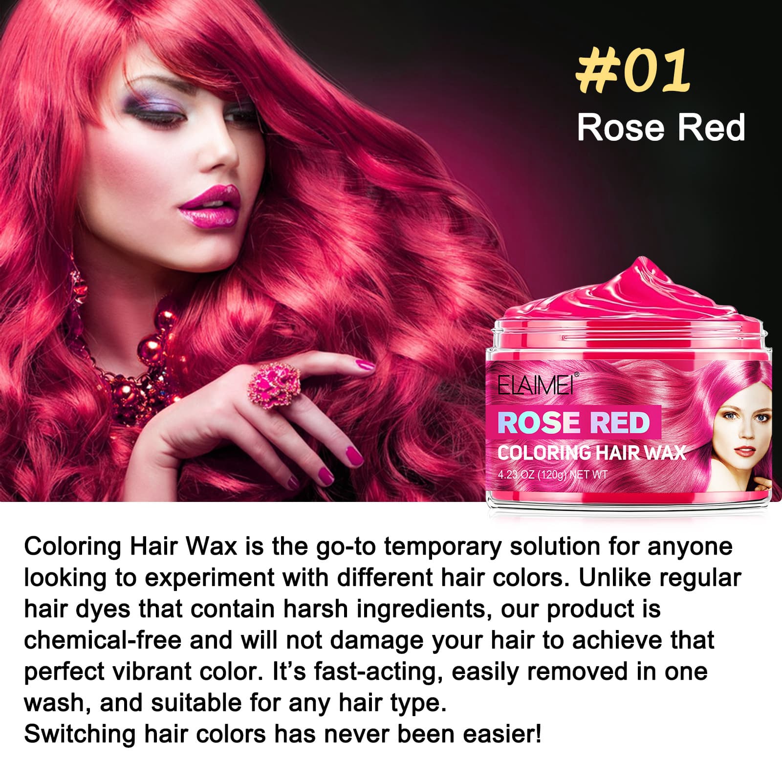 ELAIMEI Coloring Hair Wax