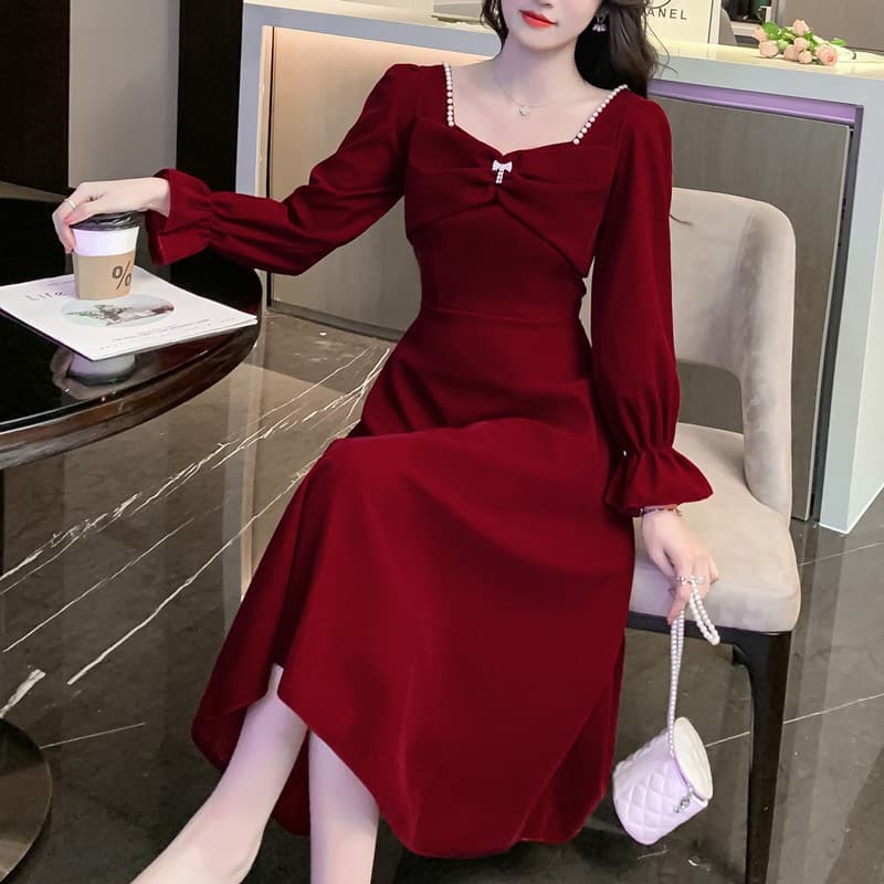 Bride Toast Dress 2025 Spring New Arrival Petite Elegant Wedding Engagement Evening Gown Slimming Fit for Daily Wear