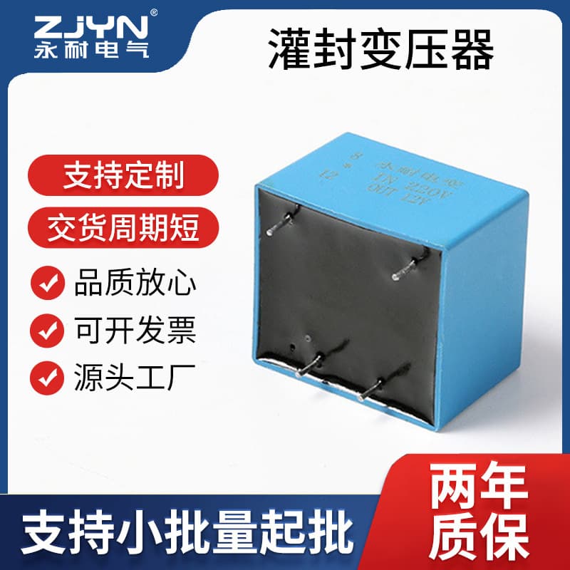 Manufacturer Custom Low-Frequency Transformer Rijing Model Water Pump Transformer EI28*12 Potting Power Transformer