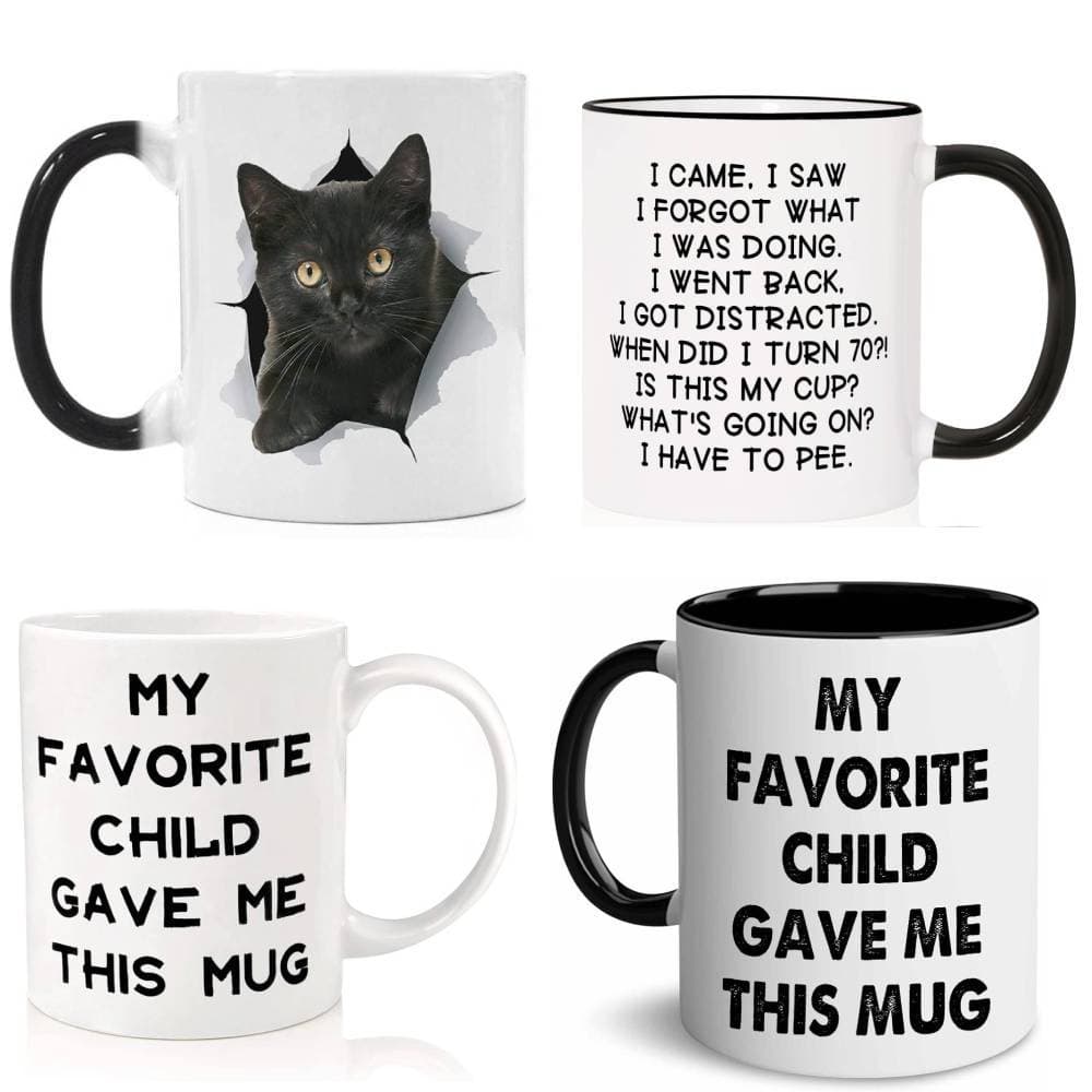 Amazon One-Click Pickup DIY Mug 11OZ Black Cup White Cup Color-Changing Mug