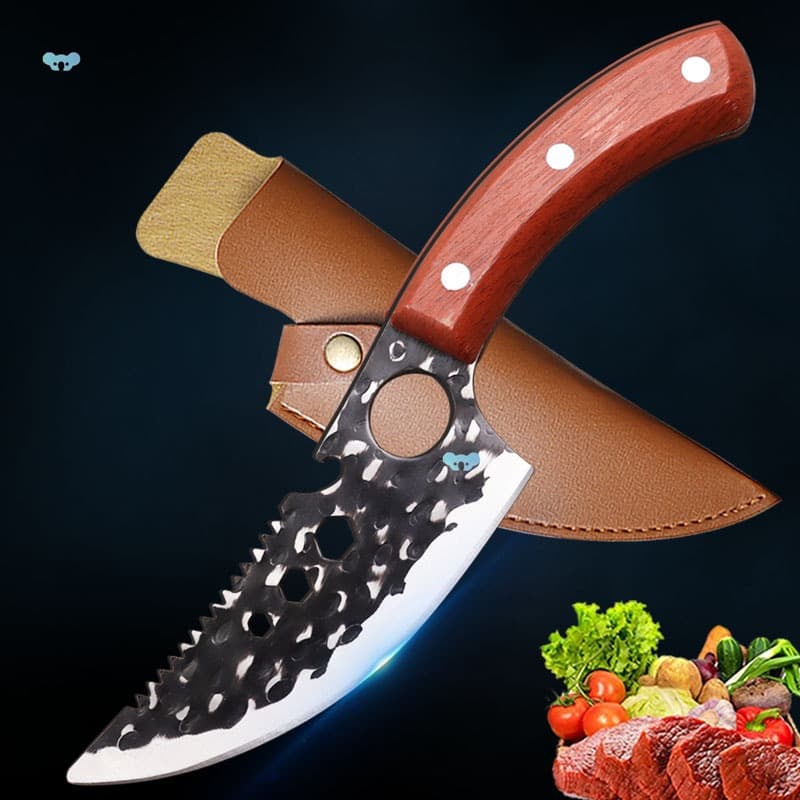 1 pc Professional Cutting Knife With Knife Sheath Stains