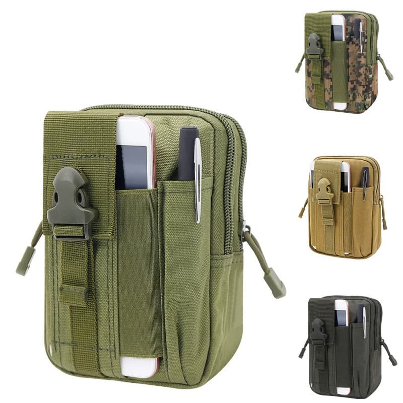 Military Outdoor Tactical Waist Pack, Tactical Sports Belt Waist Pack, Multifunctional Sports Waist Pack, Phone Bag, Coin Purse