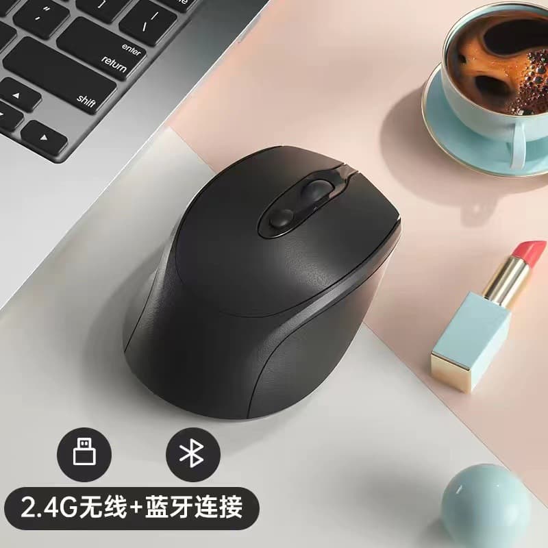 Rechargeable Silent Wireless Mouse Bluetooth 2.4G Office Rechargeable Tablet Universal for Women