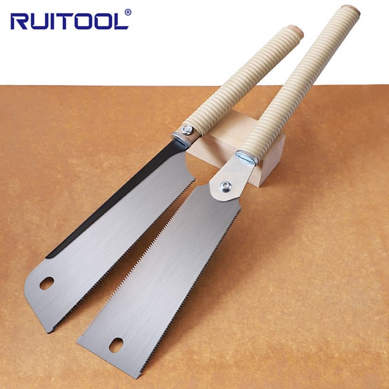 Handcrafted Woodworking Tenon Saw SK5 Double-sided Blade Back Clamp Board Cutting Tenon Saw Replaceable Blade Triple-toothed