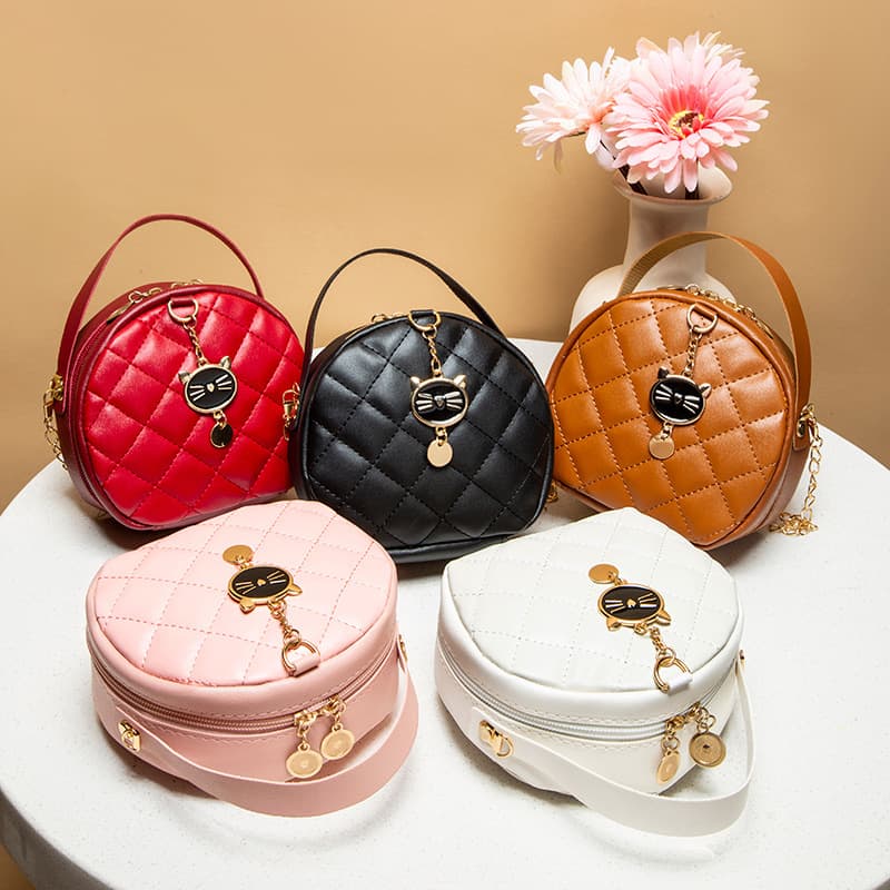 Embroidered Phone Bag 2023 Ladies Bag Foreign Trade Women's Bag Wholesale Women's Lipstick Bag Diamond Lattice Chain Crossbody Bag