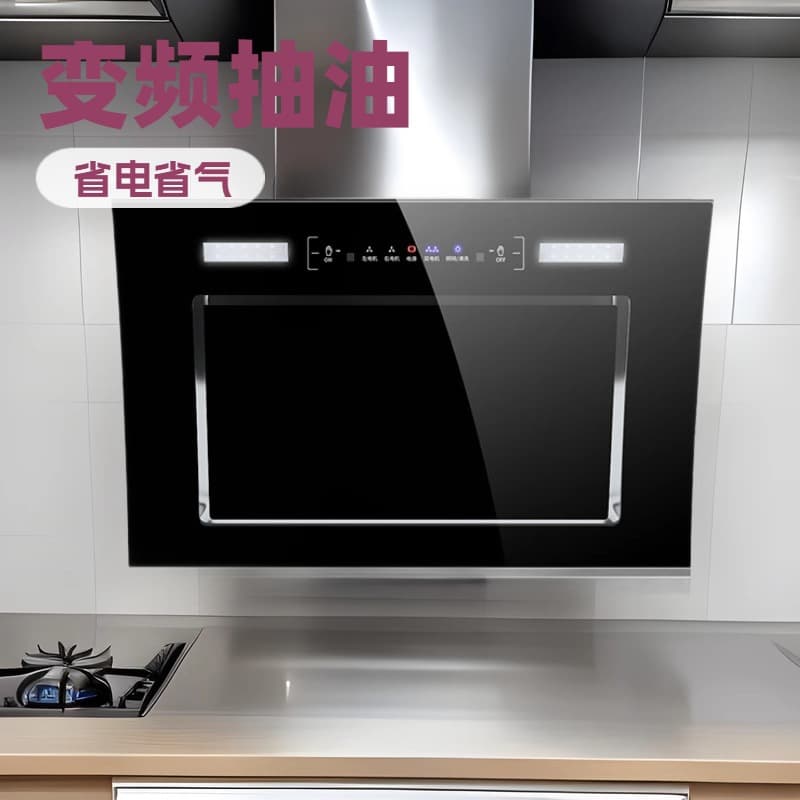 Free shipping, high suction power, dual motor range hood, suitable for rental apartments and home kitchens.