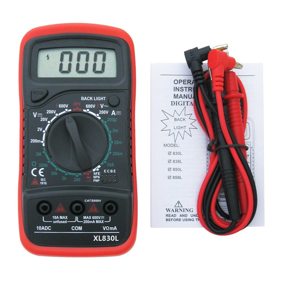 XL830L MAS830L Digital Multimeter with Backlight and Data Hold